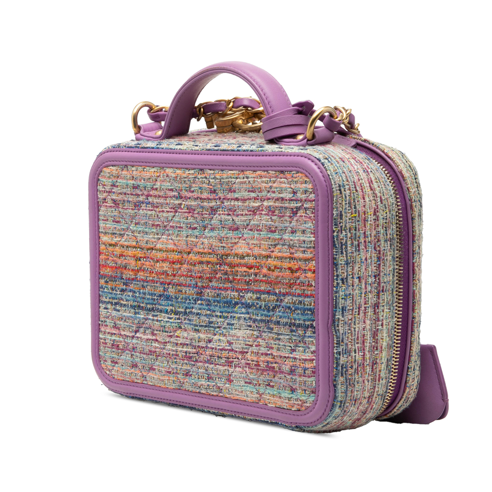 Pre-Loved Chanel Medium Tweed CC Filigree Vanity Case - Picture 2 of 8